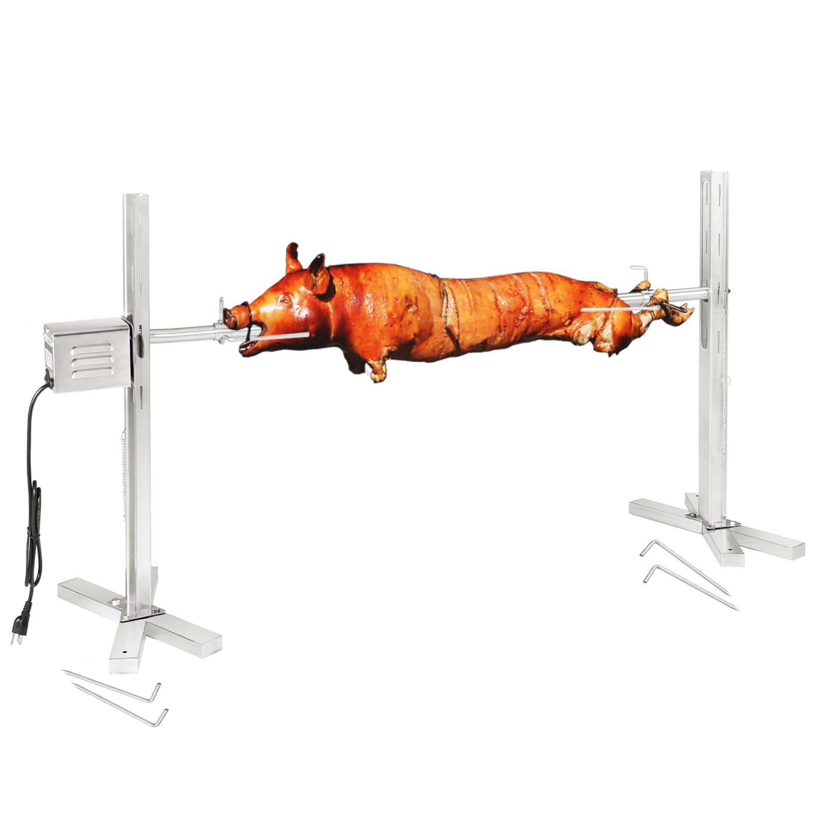 46 Inch Hooded Pig Lamb Charcoal Rotisserie Grill