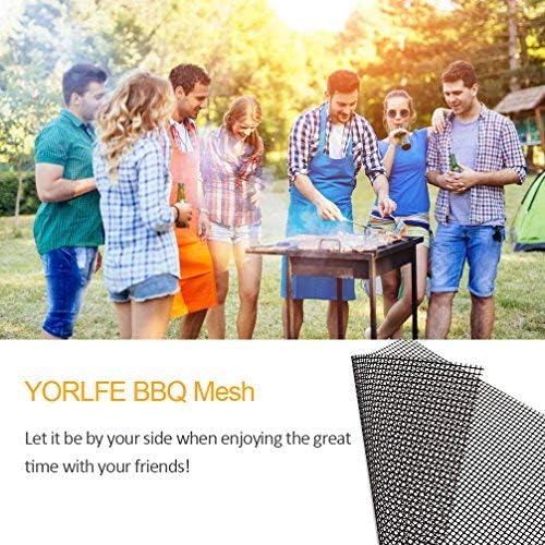 Set of 3 Nonstick Reusable Mesh BBQ Grill Mats