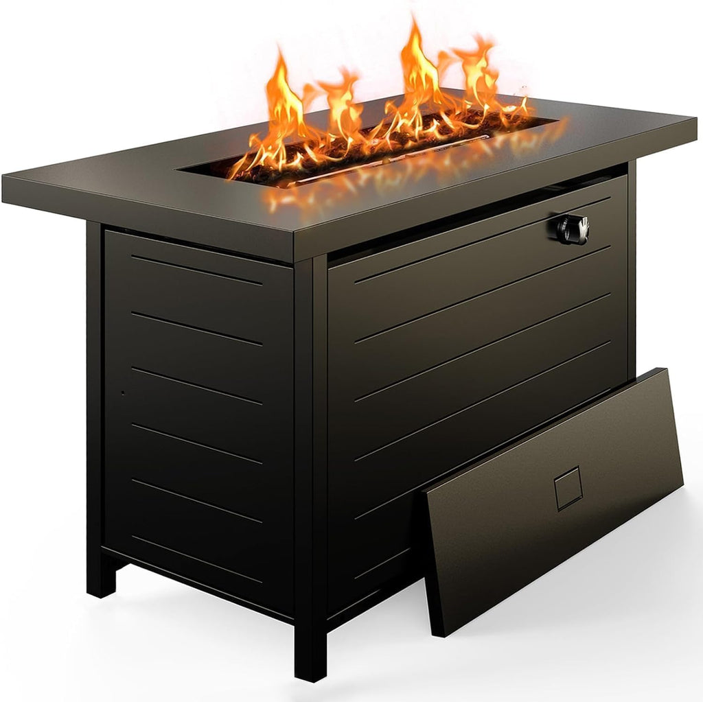 42 Inch 60000 BTU Dual Use Propane Fire Pit Table