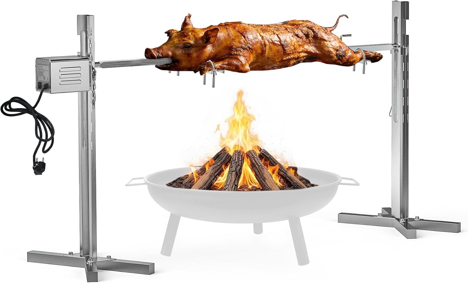 Stainless Steel Pig Lamb Outdoor Rotisserie Grill Kit