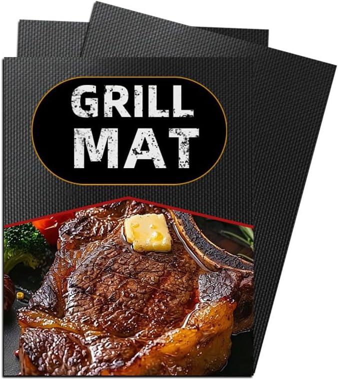 5 Pack PFOA-Free Nonstick Teflon Grill Mats