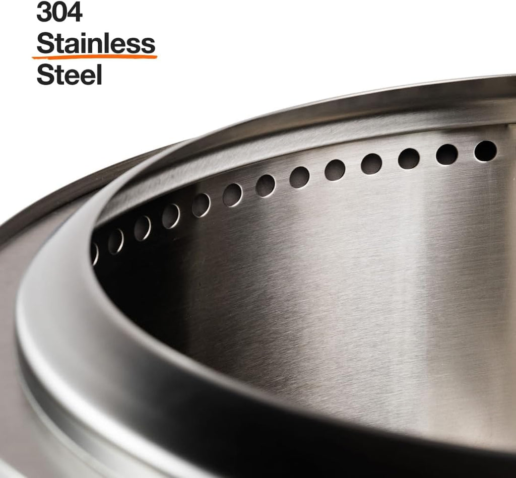 Portable Smokeless Stainless Steel Fire Pit with Stand
