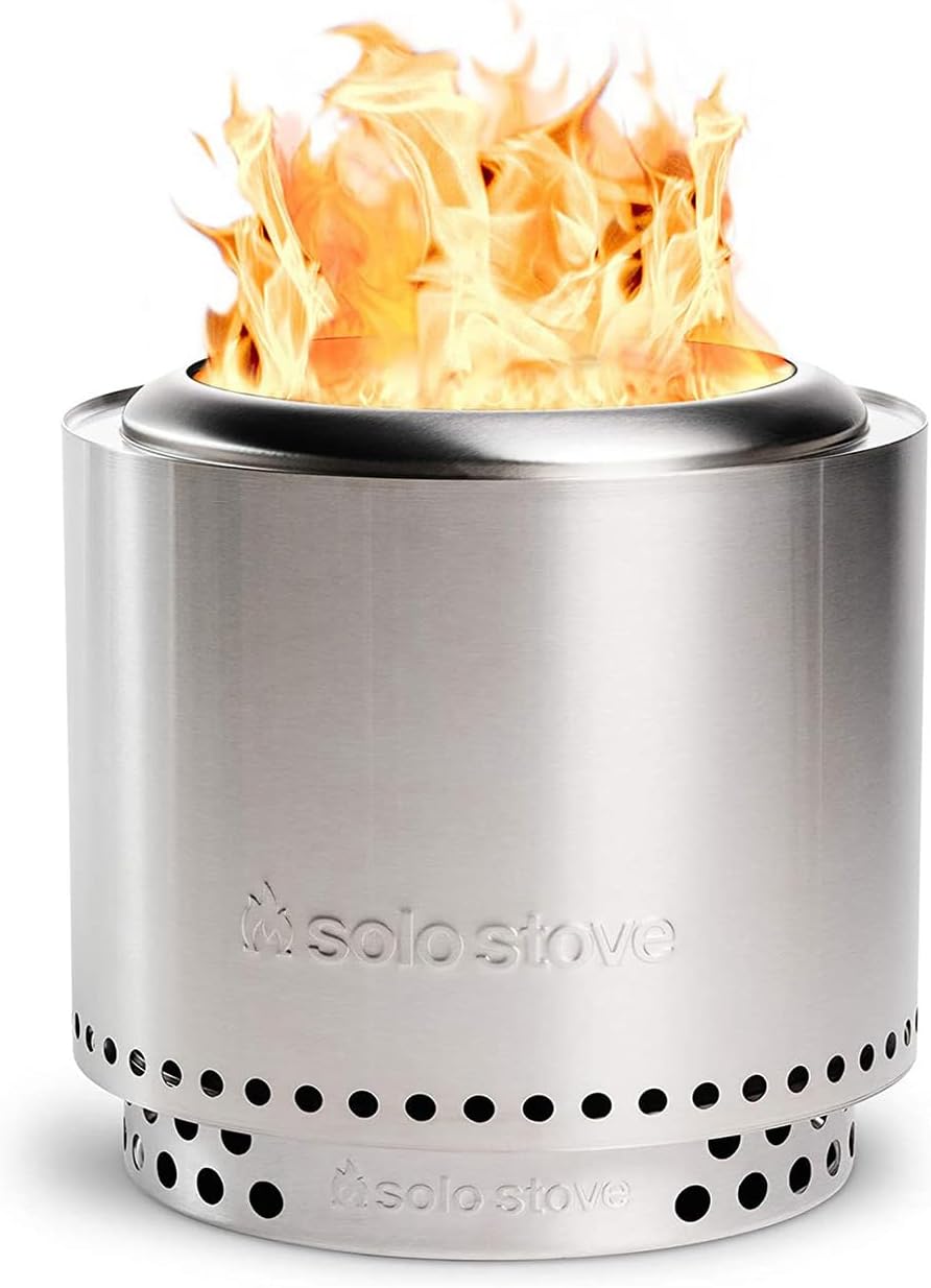Portable Smokeless Stainless Steel Fire Pit with Stand