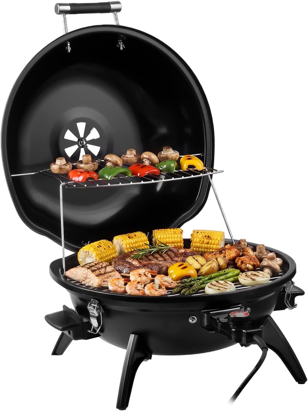 Portable Double Layer Indoor Outdoor Electric Grill