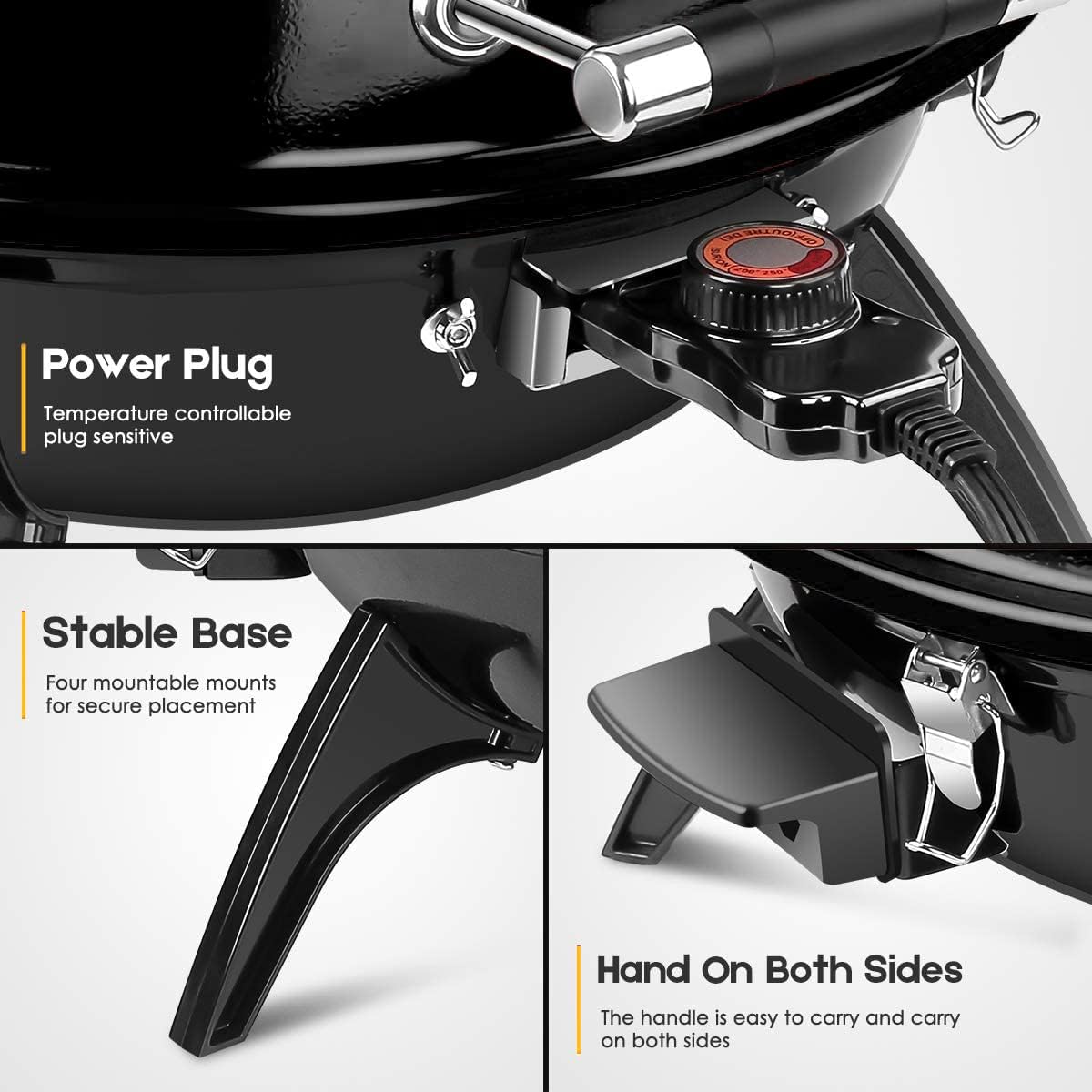 Portable Double Layer Indoor Outdoor Electric Grill