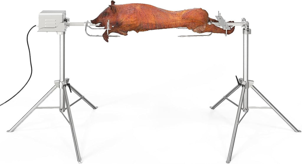 46 Inch Stainless Steel Pig Lamb Rotisserie Grill Kit