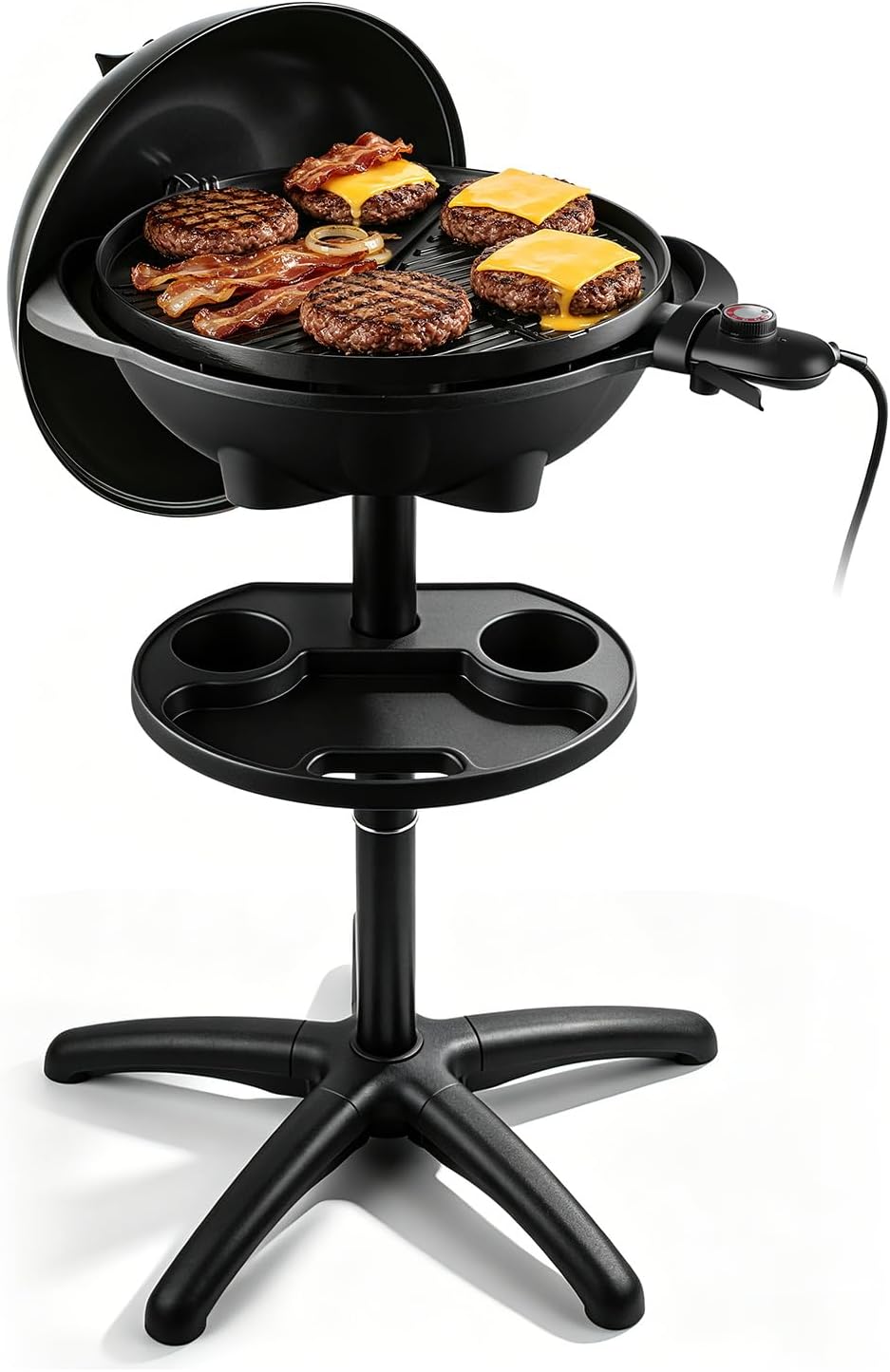 2-in-1 Portable Nonstick Indoor Outdoor Electric Grill