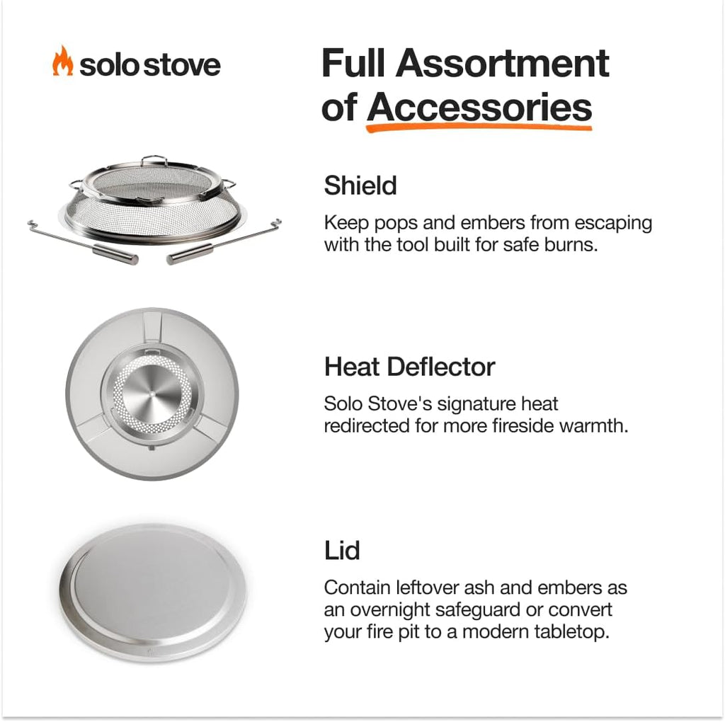 Portable Smokeless Stainless Steel Fire Pit with Stand