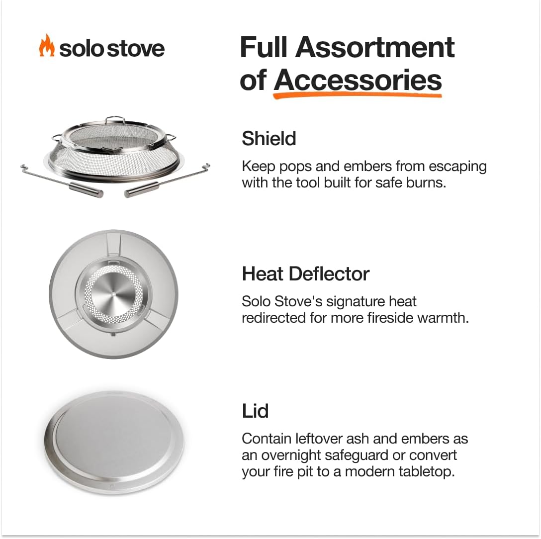 Portable Smokeless Stainless Steel Fire Pit with Stand