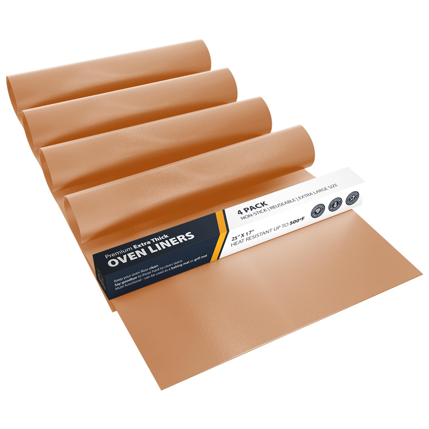 2 Pack Large Nonstick Reusable Oven Bottom Liners