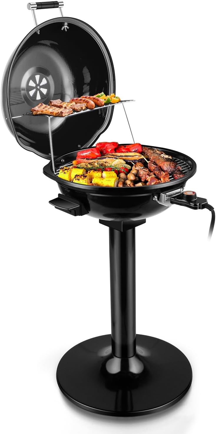 Double Layer Portable Indoor Outdoor Electric BBQ Grill