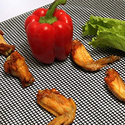 Set of 3 Nonstick Reusable Mesh BBQ Grill Mats