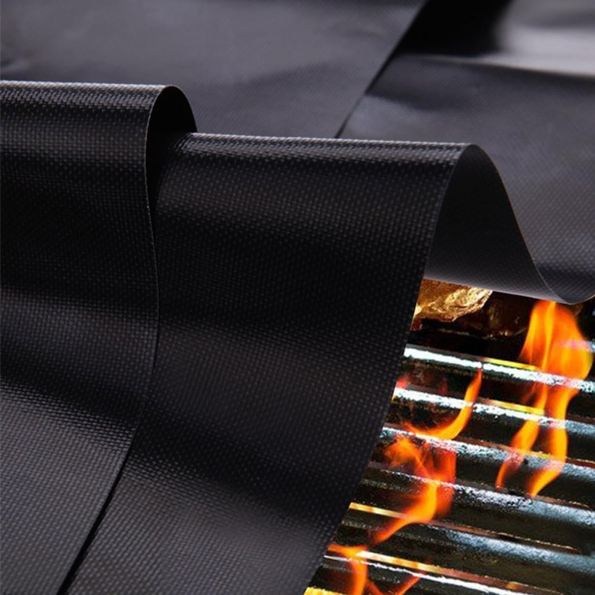 5 Pack PTFE Fiberglass Nonstick BBQ Grill Mats