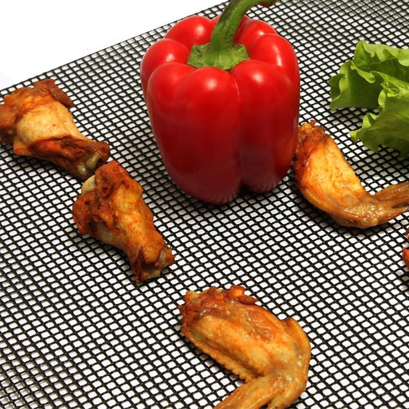 4 Pack Nonstick Reusable Mesh BBQ Grill Mats