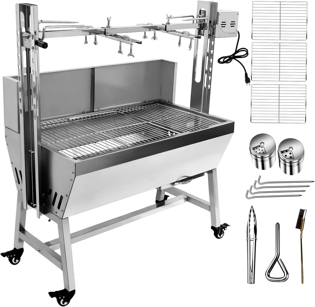 Stainless Steel Pig Lamb Outdoor Electric Rotisserie Grill