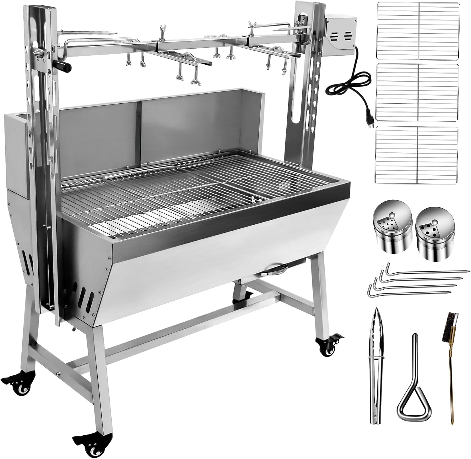 Stainless Steel Pig Lamb Outdoor Electric Rotisserie Grill