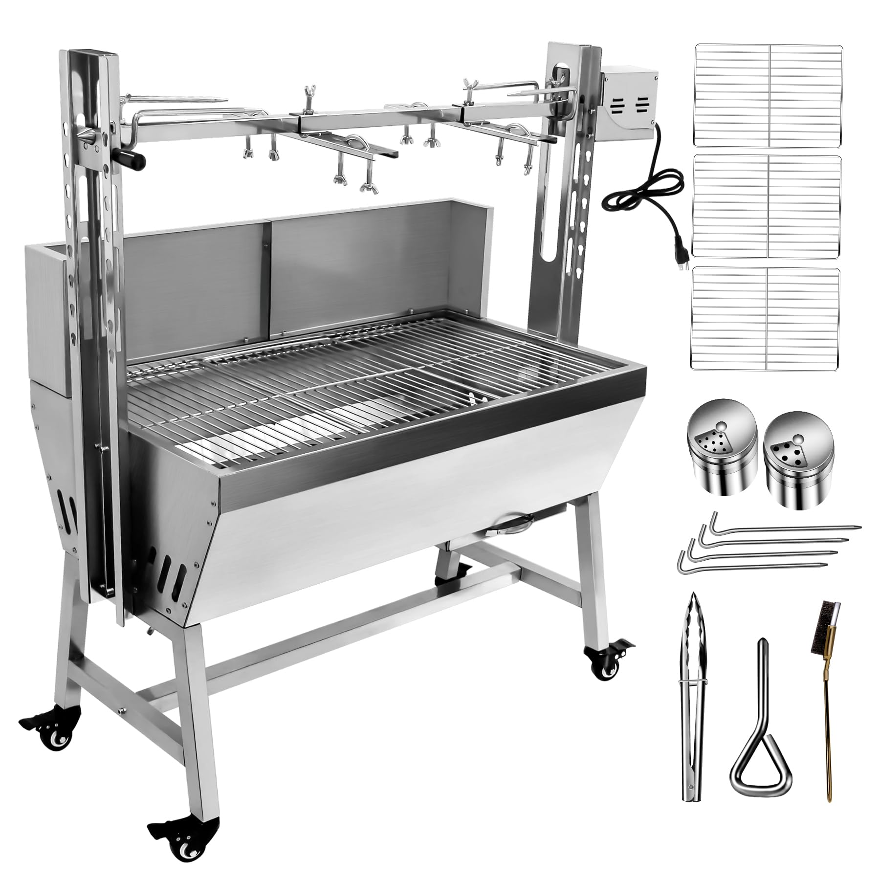 Stainless Steel Pig Lamb Outdoor Electric Rotisserie Grill