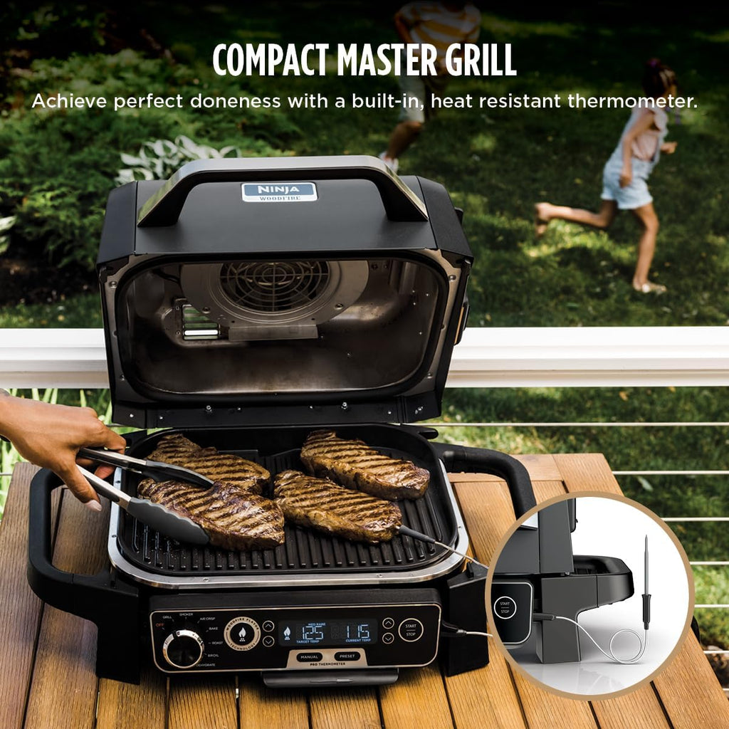 7-in-1 Woodfire Outdoor Grill Smoker Air Fryer
