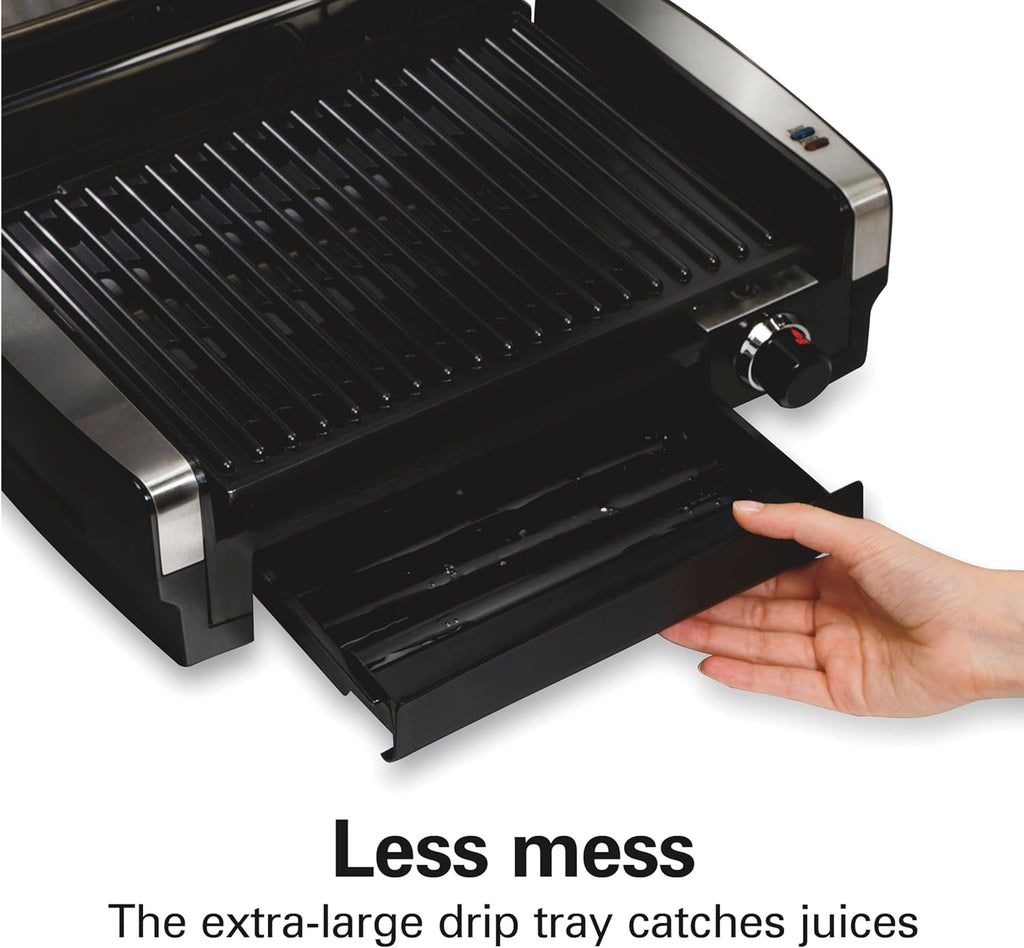 Indoor Nonstick Electric Searing Grill Adjustable Temp
