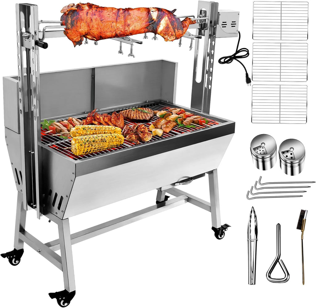 Stainless Steel Pig Lamb Outdoor Electric Rotisserie Grill