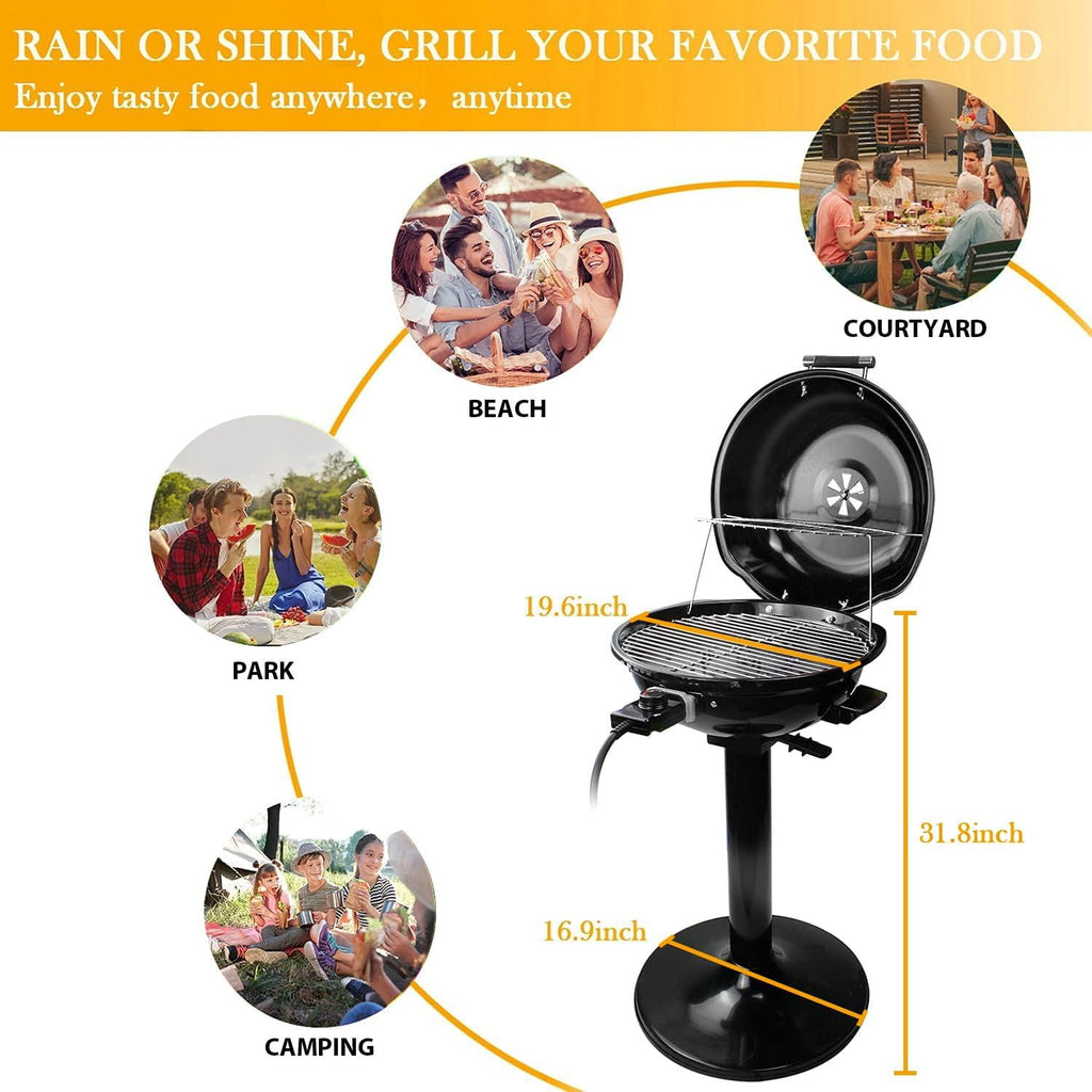 Double Layer Portable Indoor Outdoor Electric BBQ Grill
