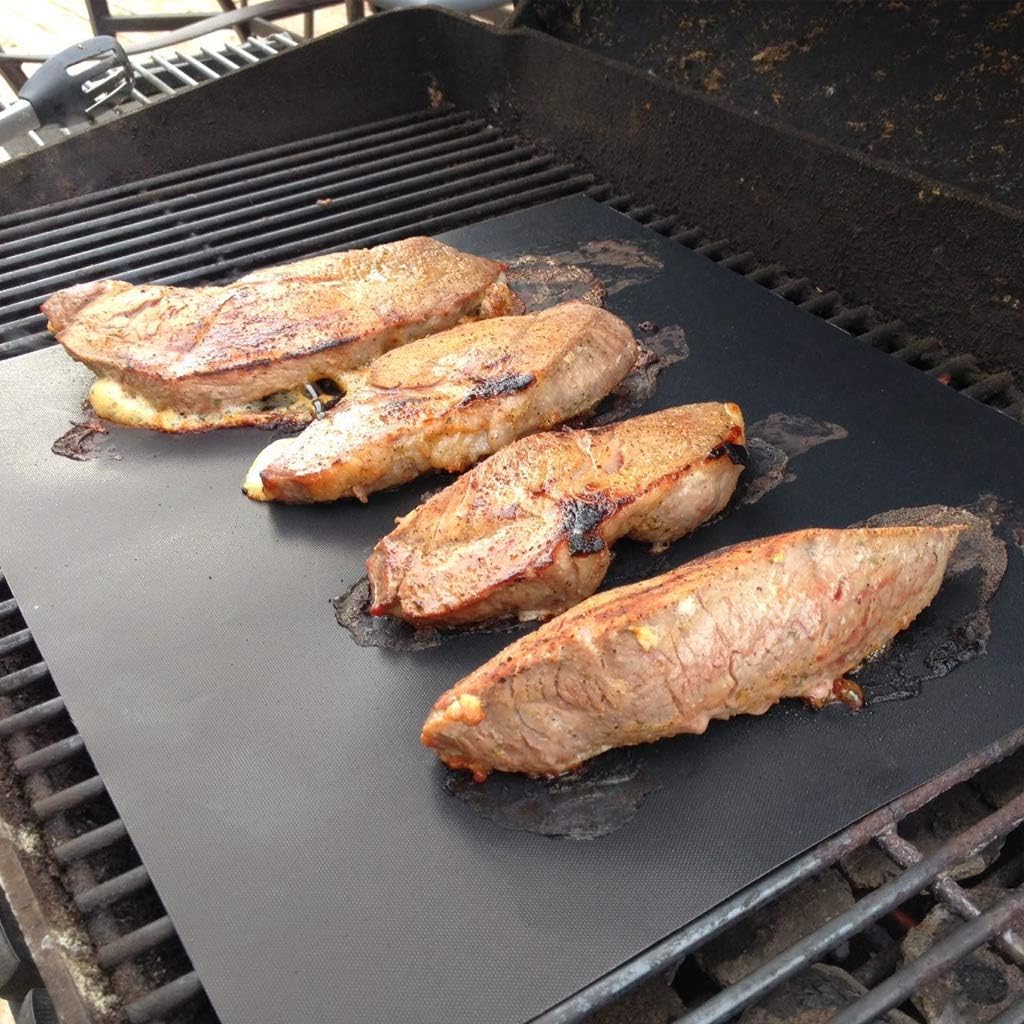 5 Pack Heavy Duty Nonstick Reusable BBQ Grill Mats