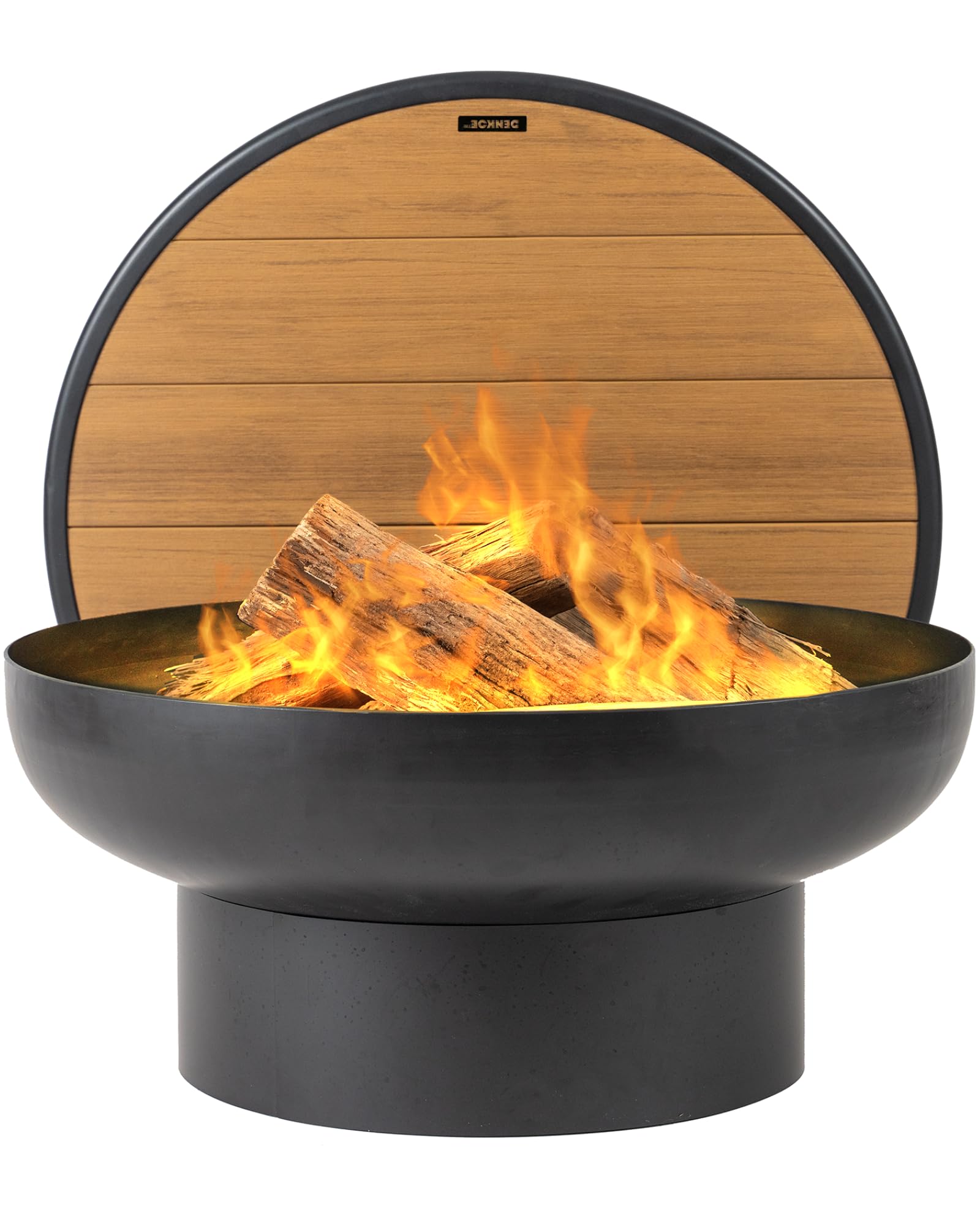 32 Inch Round Wood Burning Fire Pit Table Grill