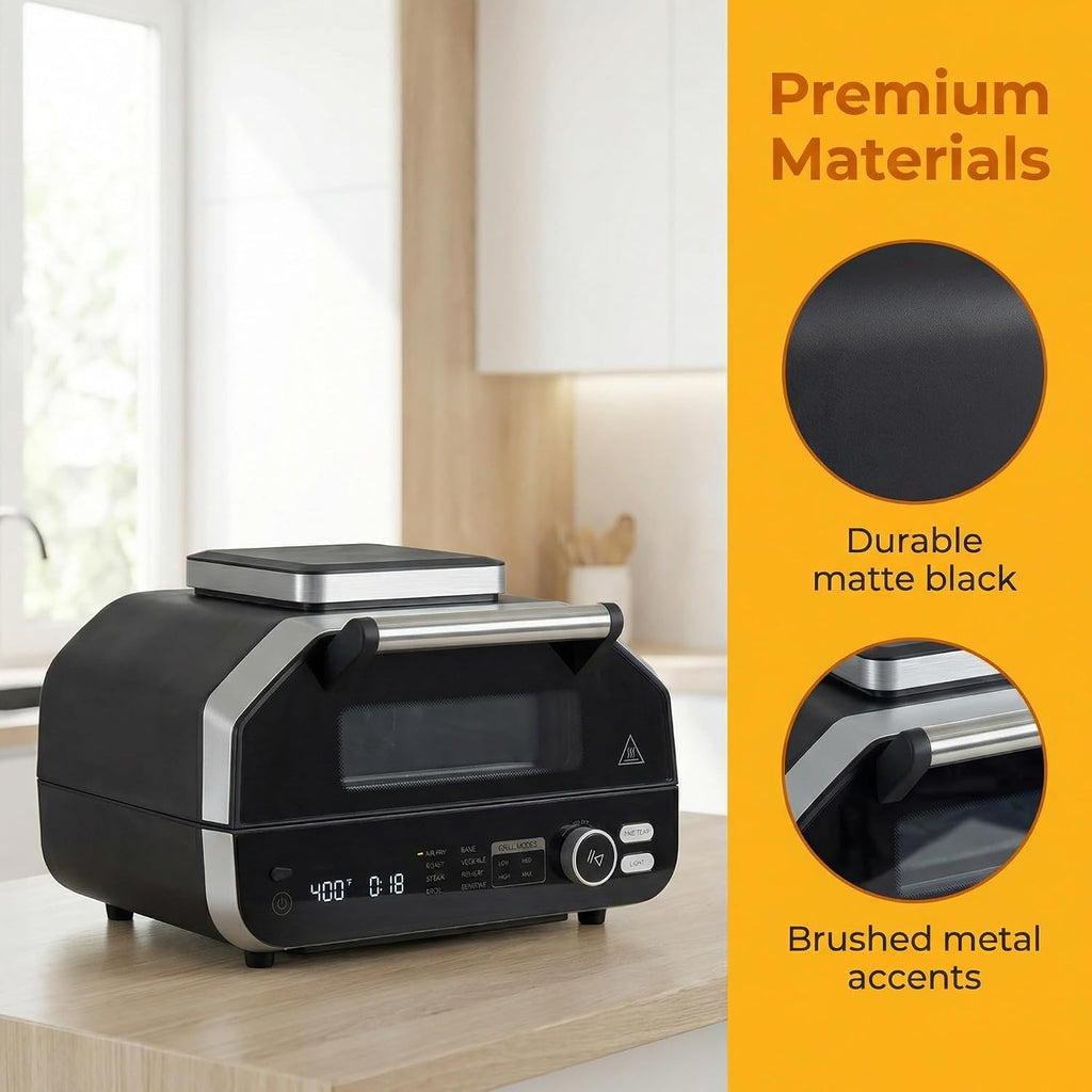 8-in-1 Multifunctional Outdoor Electric BBQ Grill