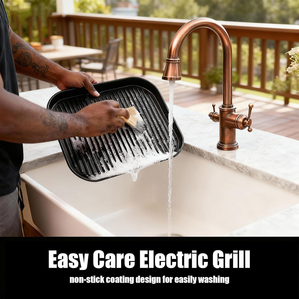 8-in-1 Multifunctional Outdoor Electric BBQ Grill