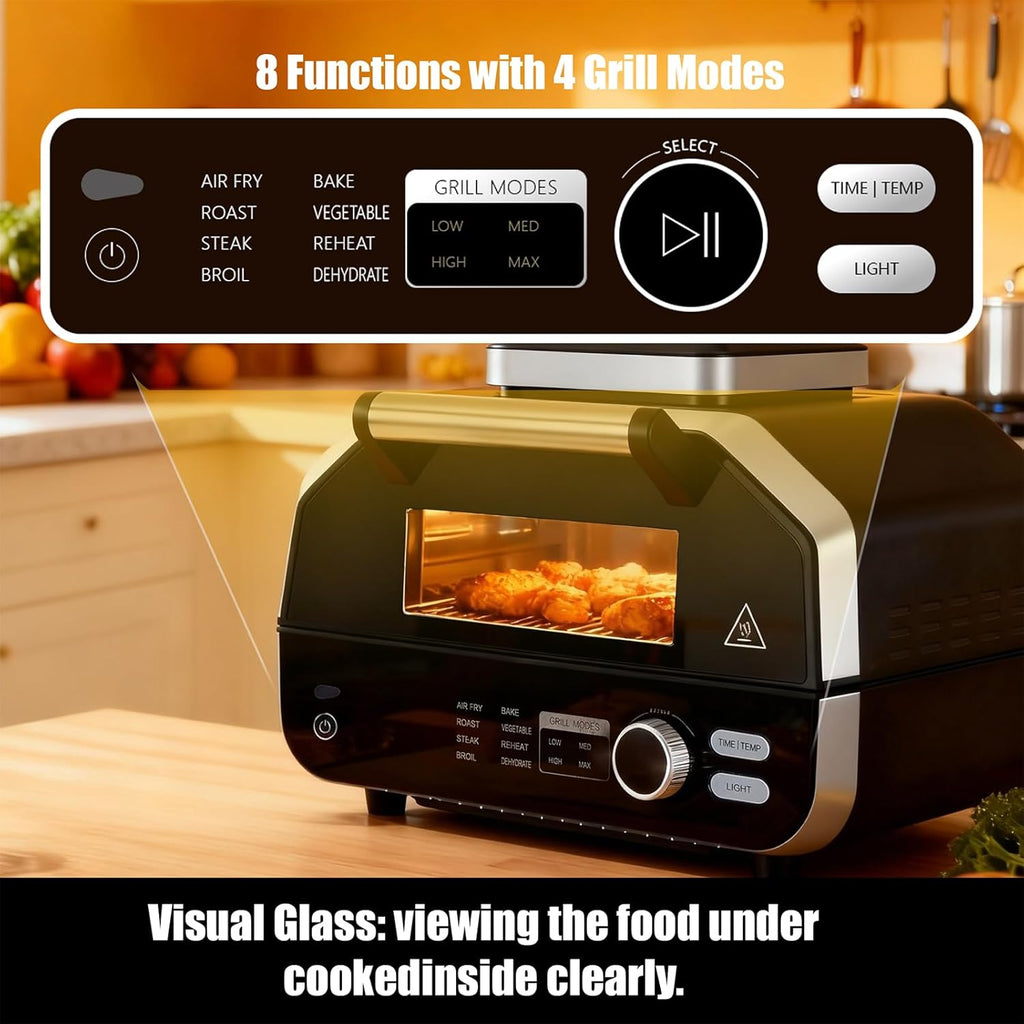8-in-1 Multifunctional Outdoor Electric BBQ Grill