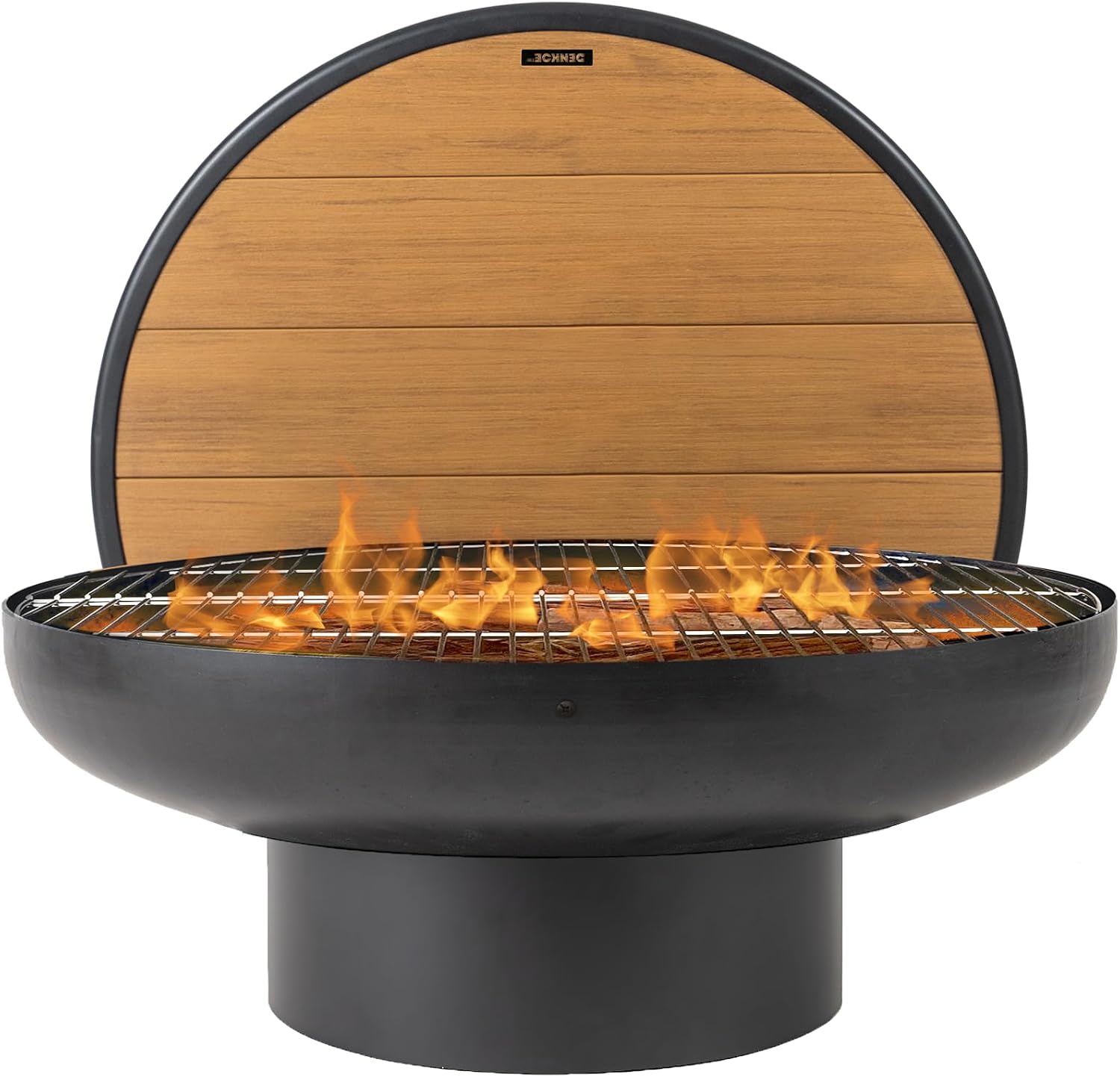 32 Inch Round Wood Burning Fire Pit Table Grill