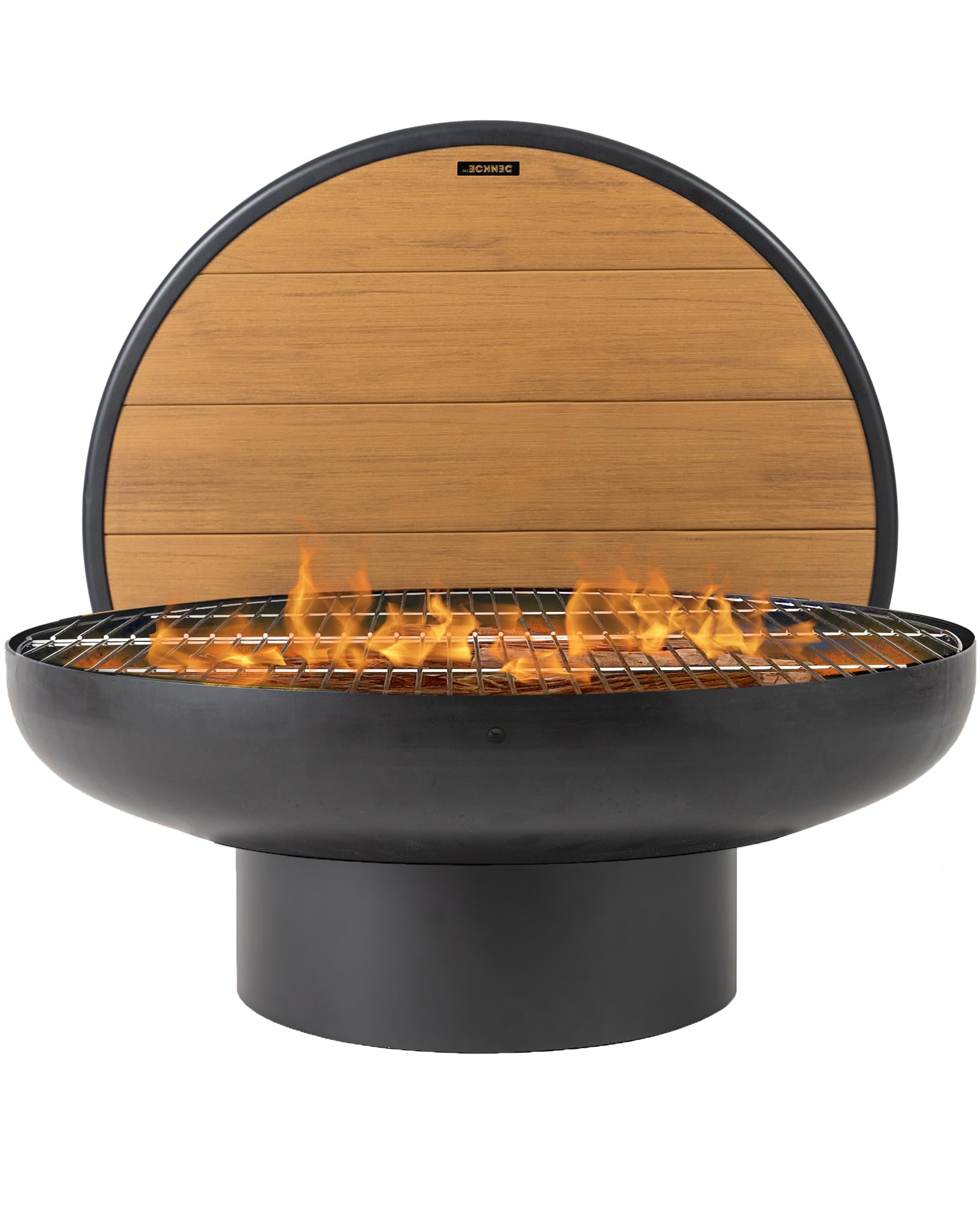 32 Inch Round Wood Burning Fire Pit Table Grill