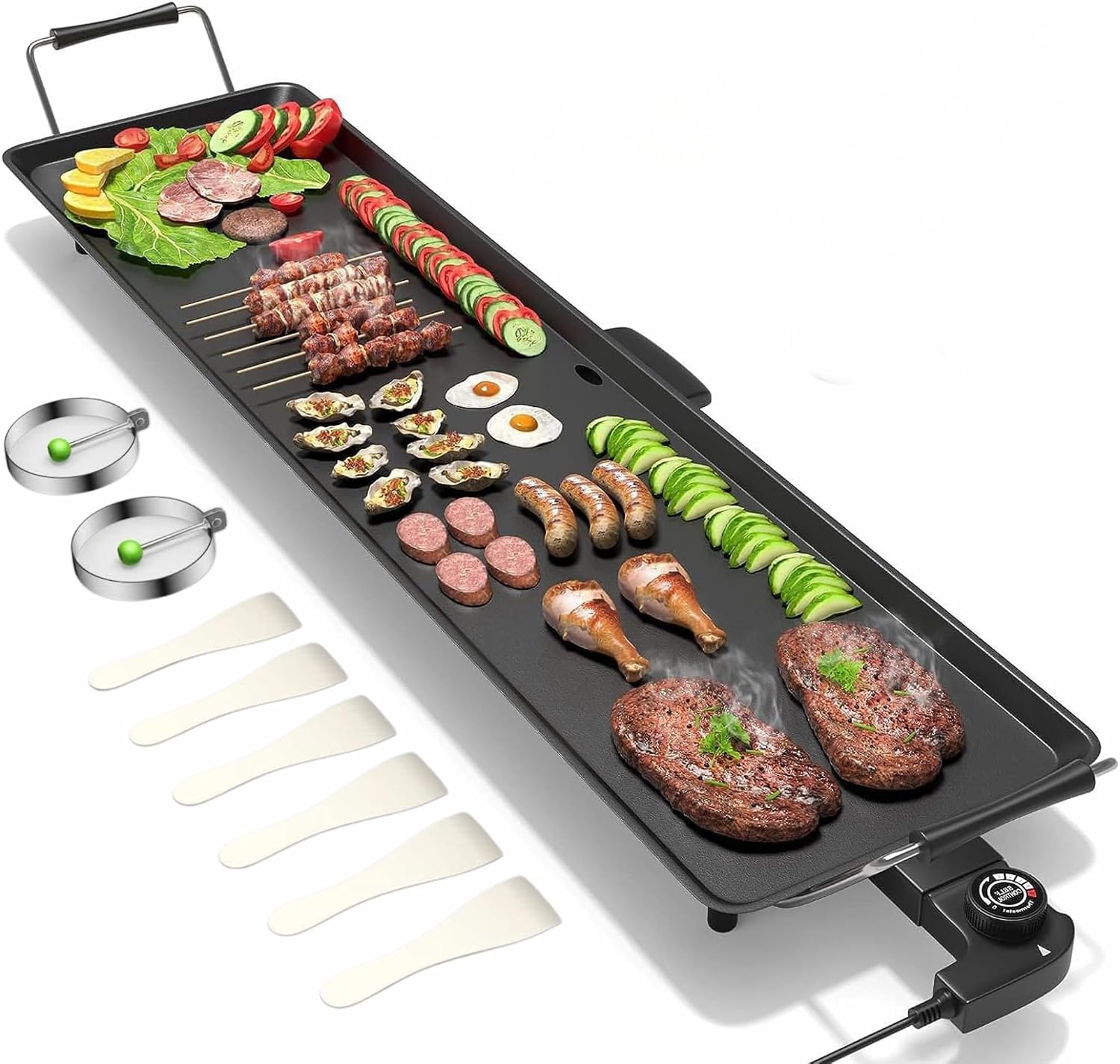35 Inch Large Nonstick Electric Tabletop Griddle