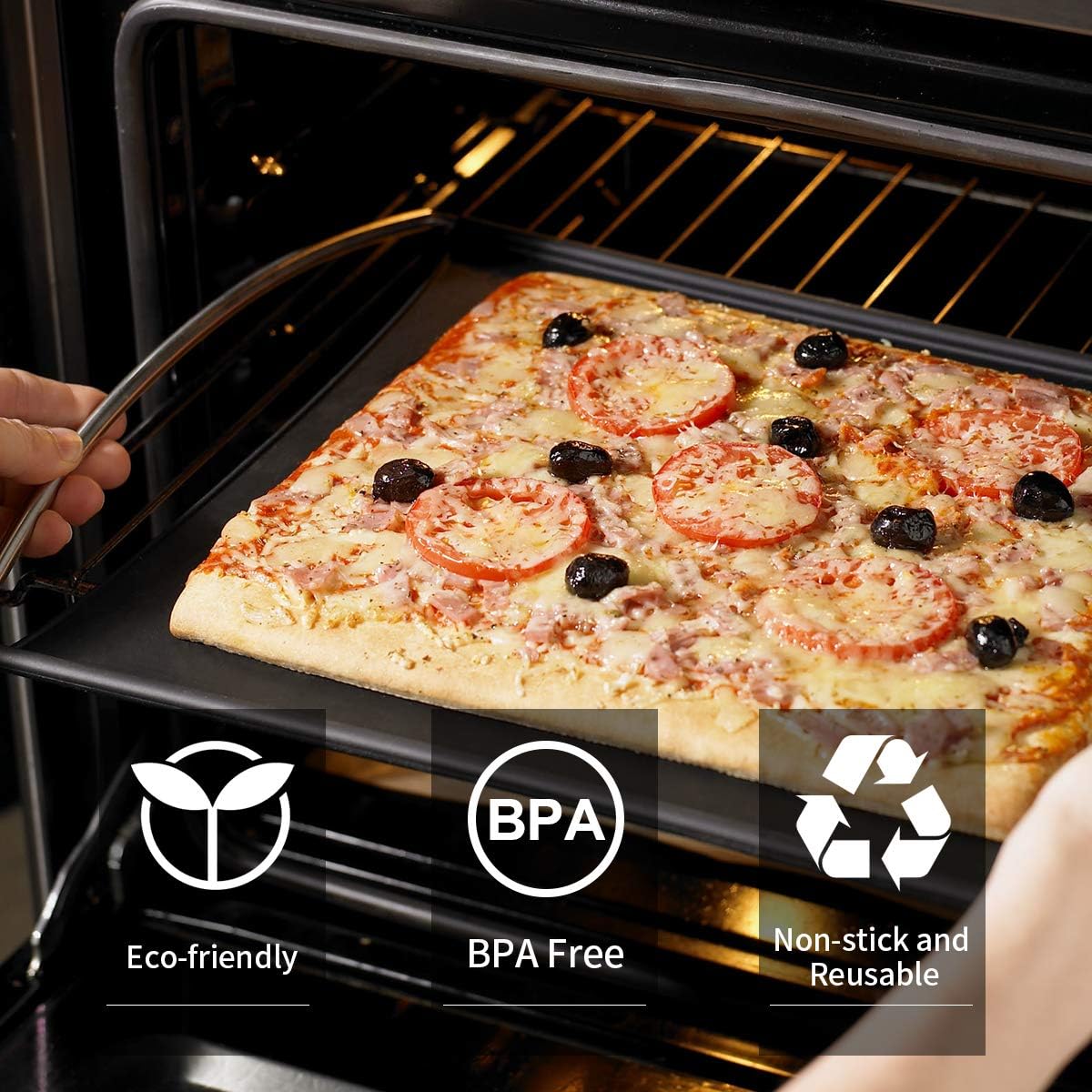 3 Pack Thick Nonstick Teflon Oven Grill Liners