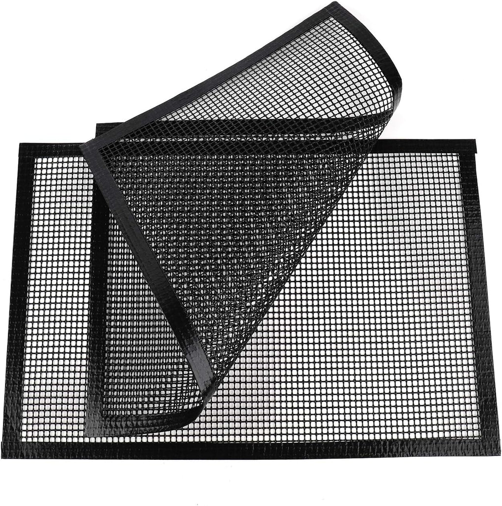 2 Pack Reinforced Nonstick Mesh BBQ Grill Mats