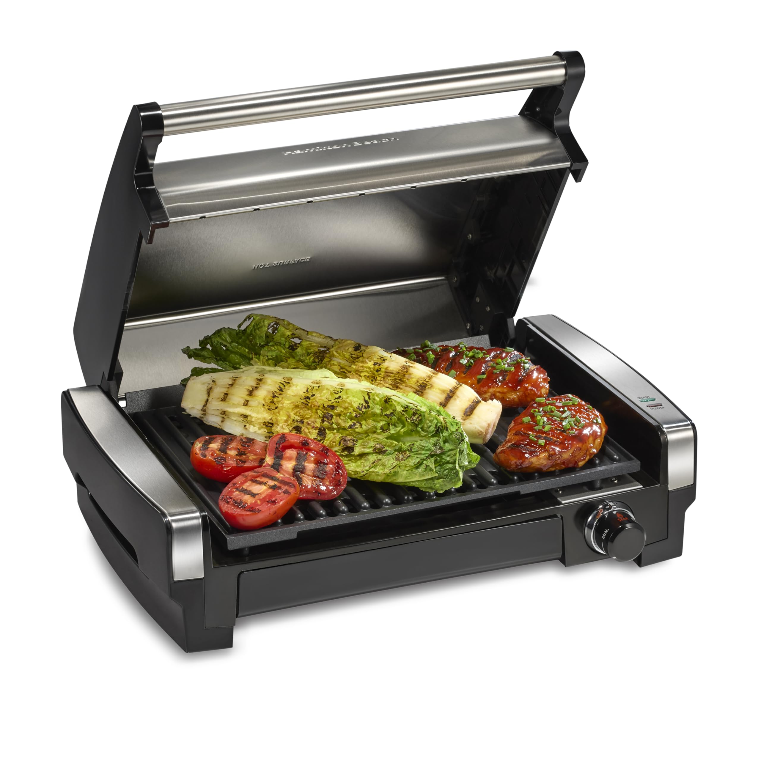 Indoor Nonstick Electric Searing Grill Adjustable Temp