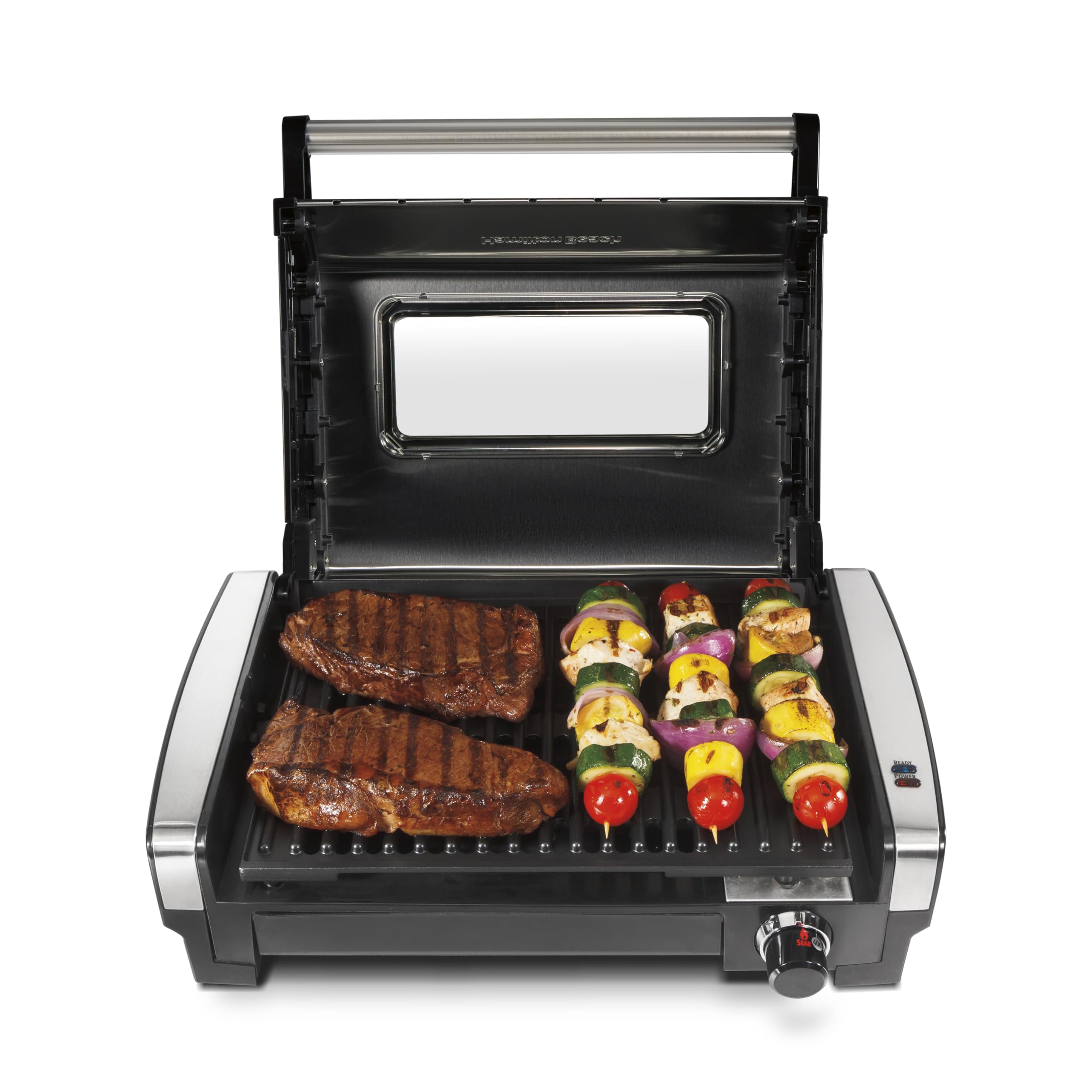 Indoor Nonstick Electric Searing Grill Adjustable Temp