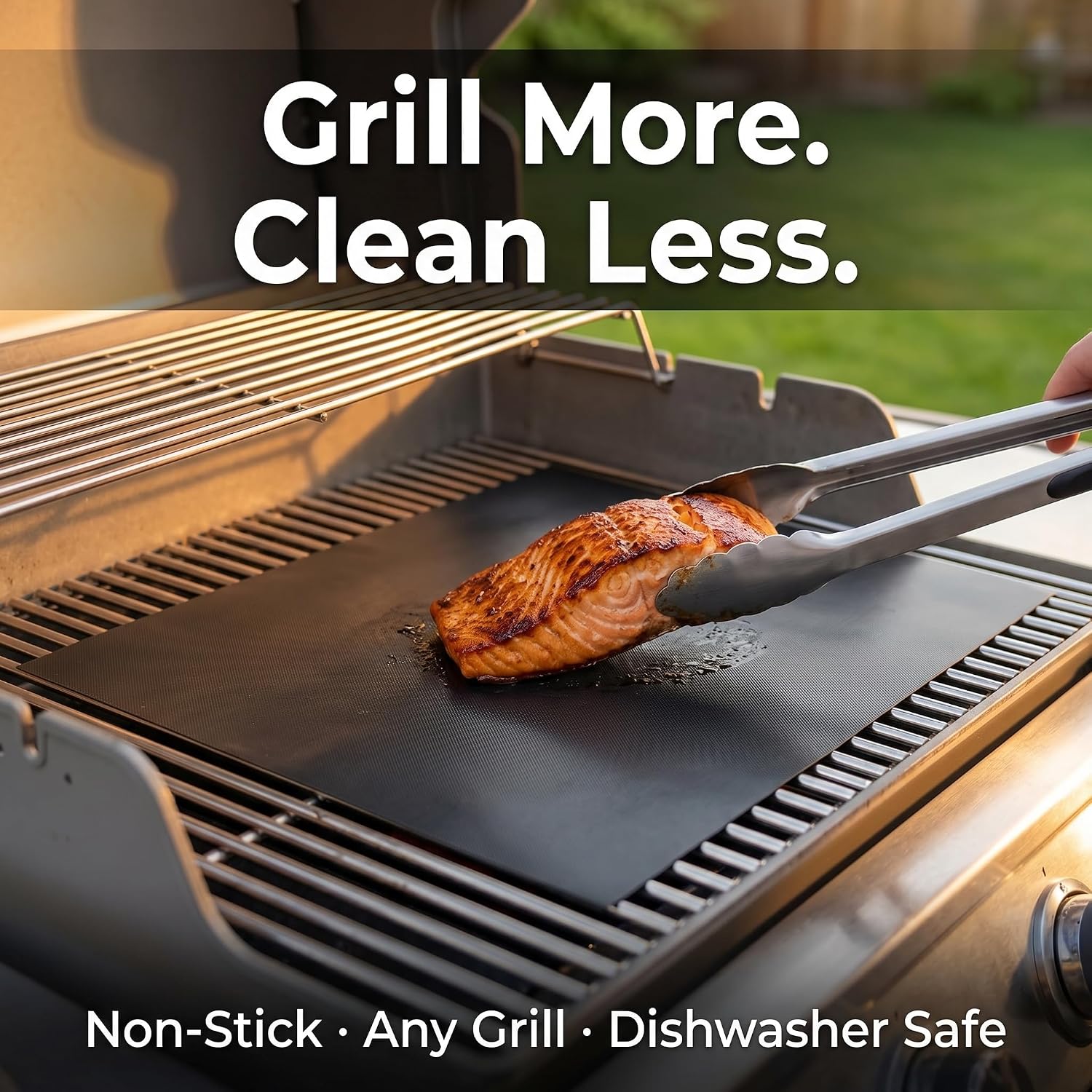 5 Pack PFOA-Free Nonstick Teflon Grill Mats