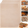 4 Pack Nonstick Teflon Mesh Outdoor BBQ Grill Mats