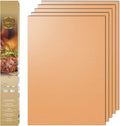 5 Pack Copper Nonstick Grill Mats 15.75x13 Inch