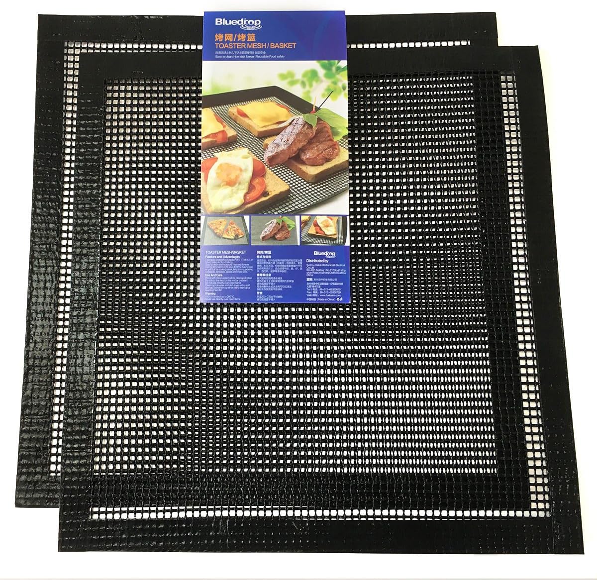 2 Pack Perforated PTFE Nonstick Oven Grill Mats