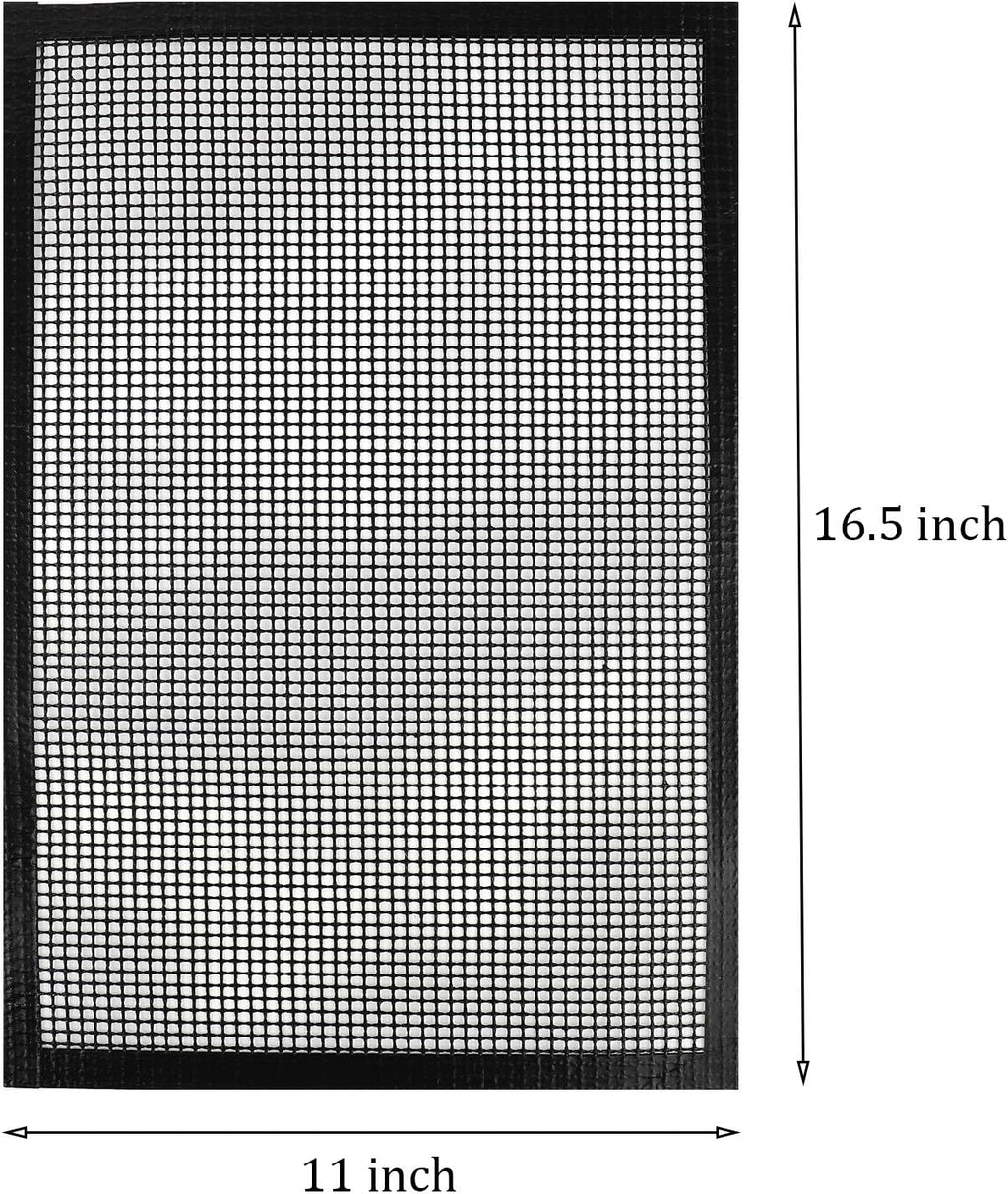 2 Pack Reinforced Nonstick Mesh BBQ Grill Mats