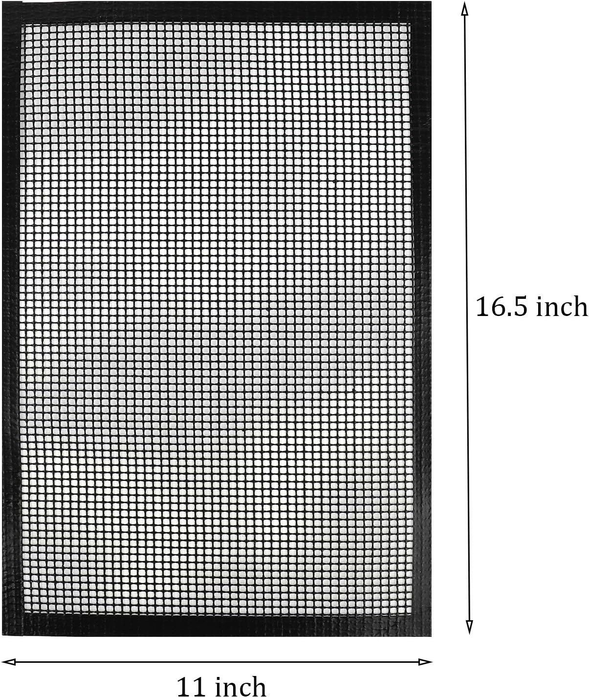 2 Pack Reinforced Nonstick Mesh BBQ Grill Mats