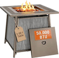 28 Inch Square 50000 BTU Propane Fire Pit Table