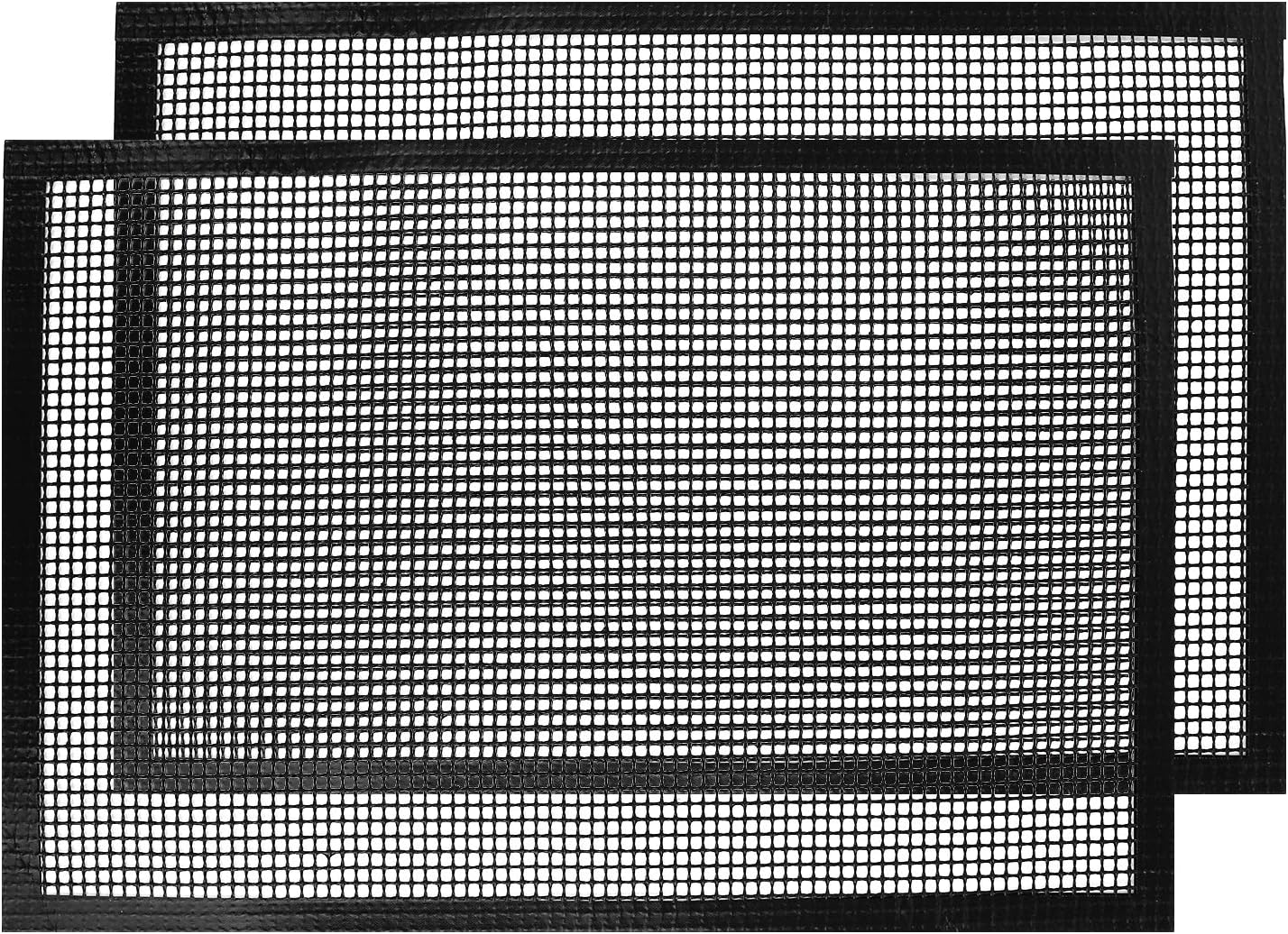 2 Pack Reinforced Nonstick Mesh BBQ Grill Mats