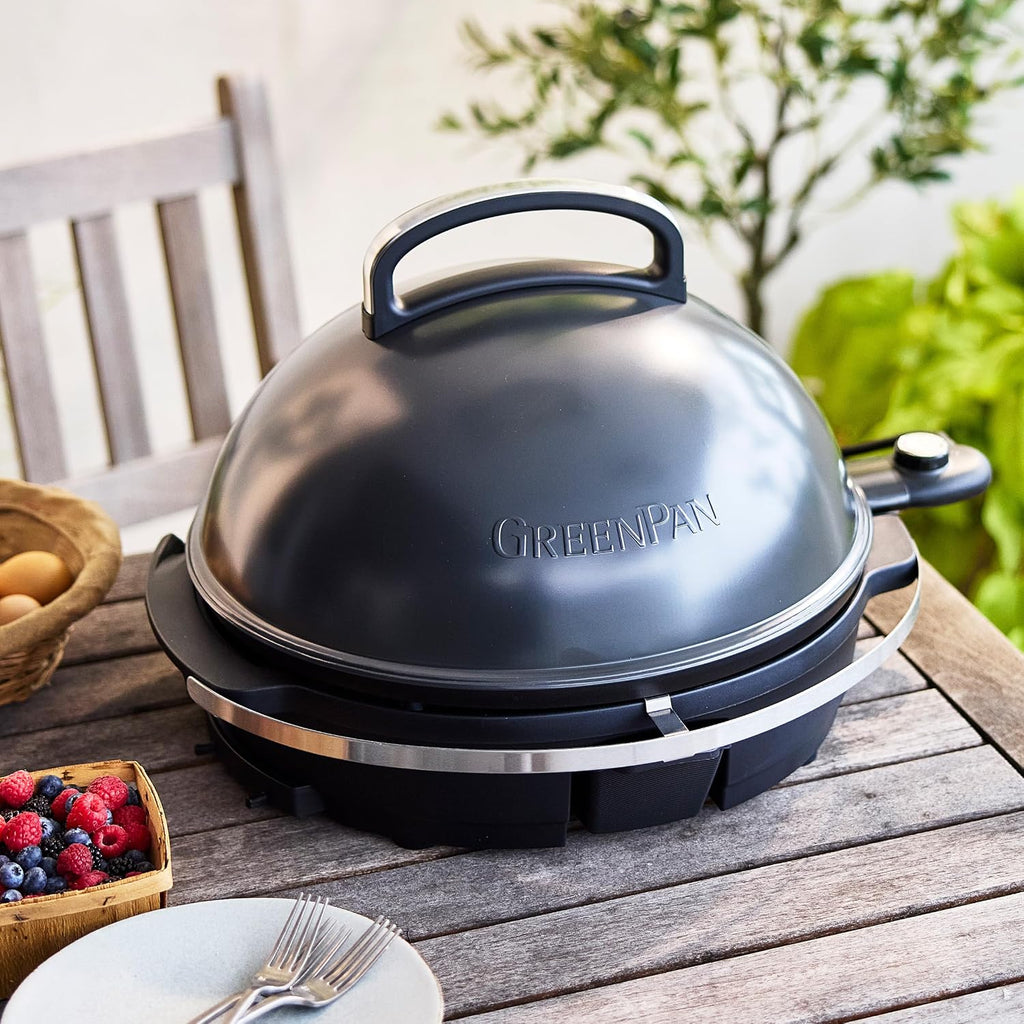 Portable 2-in-1 Indoor Outdoor Electric Grill Griddle