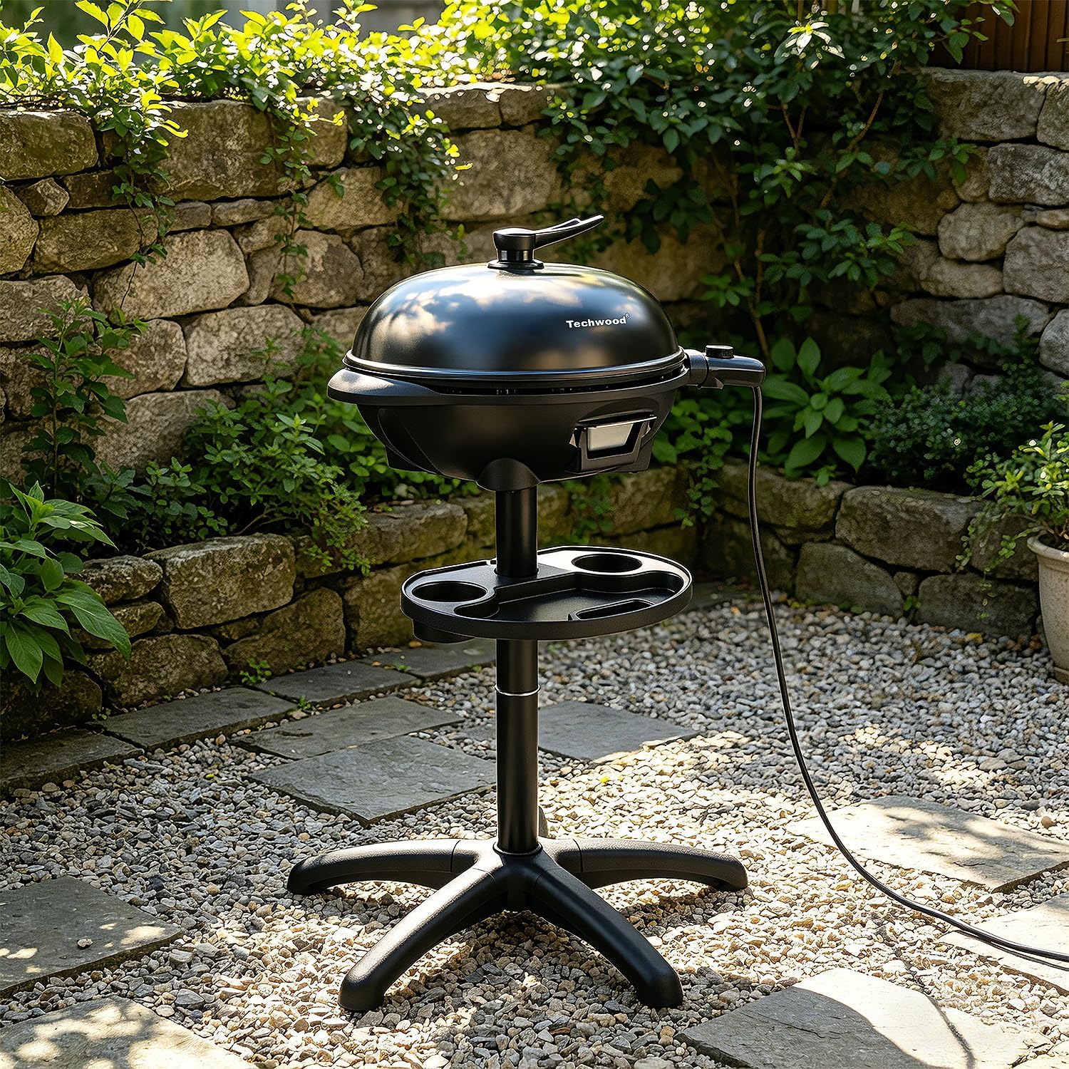 2-in-1 Portable Nonstick Indoor Outdoor Electric Grill