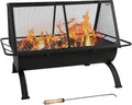 36 Inch Steel Fire Pit Complete Cooking Accessory Set
